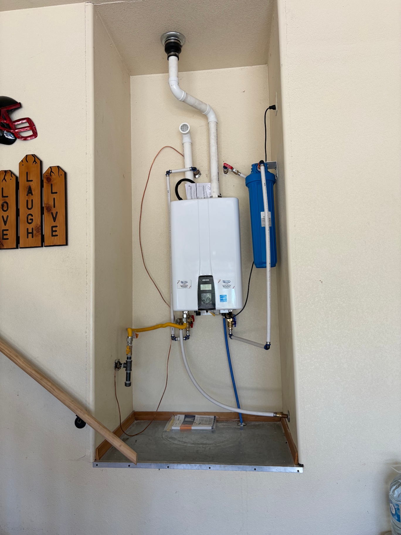 Navien tankless with whole-home water filter